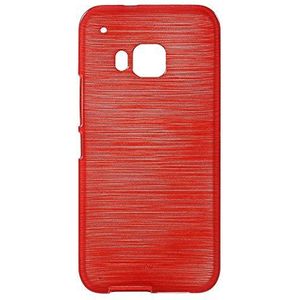 LD Case A000361 backcover voor HTC One M9, zacht, geborsteld, rood