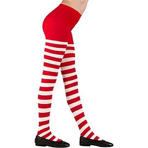 Widmann 01233 - Kinderpanty, rood/wit, lange pippi broek, piratine, kostuumaccessoires, themafeest, carnaval