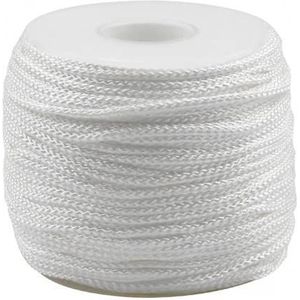 50 meter 1,8 mm witte roldraad, nylon hefbanden, dunne hefband, gevlochten band, voor ramen als vervanging voor schaduw