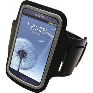 SXP neopreen armband voor Samsung Galaxy S3 i9300 i9305 LTE S4 i9500 zwart