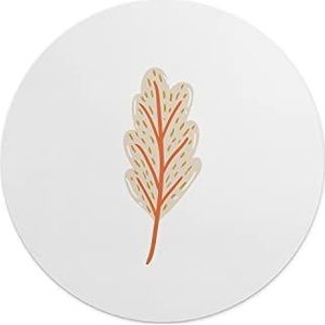 Questo Casa, Ronde muismat met antislip onderkant voor kantoor en thuis, diameter 22 cm