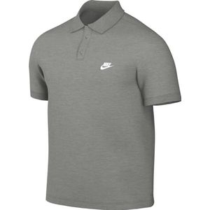 Nike Men's Short Sleeve Polo M Nk Club Ss Polo Pique, Dk Grey Heather/White, FN3894-063, L