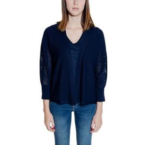 Street One A253778 gebreid damesvest, Donkerblauw