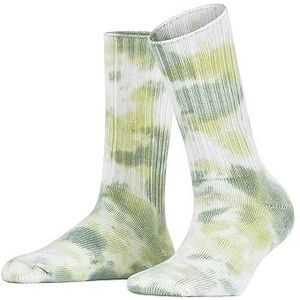 ESPRIT Dames Tennis Tie Dye sokken ademend biologisch katoen halverwege de kuit patroon 1 paar, Wit (Off-White 2010)