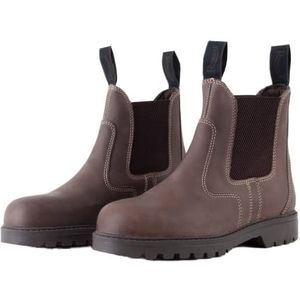 Rhinegold Tec Steel Toe Cap veiligheidsschoenen leer, zwart.