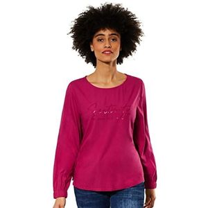 Street One T-shirt à manches courtes pour femme, Woody Rose, 34