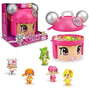 Pinypon - Mix & Max Neon Party, container met 5 exclusieve figuren voor kinderen van 4 tot 8 jaar (Famosa 700015210)