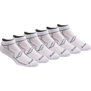 Saucony 6 paar onzichtbare herensokken, wit (6 paar)