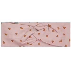 Sterntaler Bandeau pour bébé fille, imprimé avec cœurs, rose velours, 49, Rose velours, 49