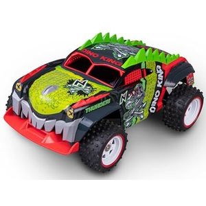 Nikko RC 10371 Dino Truck RC-auto, offroad, LiFePo4-accu, tot 14 km/u, rijdt op water, modder en sneeuw, voor kinderen vanaf 6 jaar en volwassenen, groen, ca. 33 cm