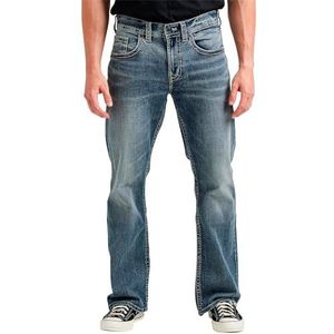 Silver Jeans Craig Easy Fit Bootcut Jeans voor heren, vintage stijl, maat M, 34 W x 34 L, Middelgrote vintage stijl.