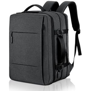 Cozary Vliegreizen reisrugzak, 42 x 30 x 16 cm, Easyjet, handbagage, cabinetas, rugzak, 28 liter, voor dames en heren, school, reizen, werk, 15,6 inch, rugzak,, grijs., Reisrugzak vliegtuig handbagage