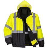 Hi-Vis Premium 3-in-1 Bomber Jkt Kleur: YeBk Maat: Medium