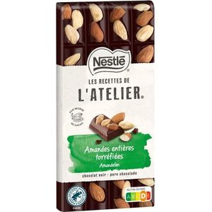 Nestlé Les Recepten de L'Atelier – pure chocolade, amandelen – tablet van 170 g