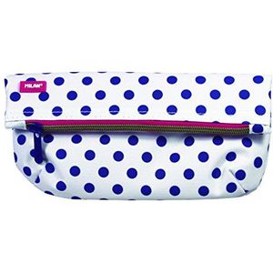 Milan Dots 3 081138DT3 pennenetui, 23 cm, blauw/wit, blauw/wit, 23 cm, pennenetui, Blauw/Wit, 23 cm, pennenetui