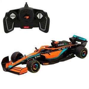ColorBaby Rastar McLaren MCL36 op afstand bestuurbare auto, officiële licentie, Formule 1, schaal 1:18, op afstand bestuurbare auto's, radiografisch bestuurbaar voertuig, 2,4 GHz, Norris + Ricciardo