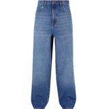 Urban Classics Heavy Ounce Baggy Fit Jeans Heren Broek, New Mid Blue Washed
