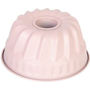 wenco Premium mini kougelhupff bakvorm, diameter 18 cm, voor kleine taarten, antiaanbaklaag, koolstofstaal, lichtroze (versie 2022)