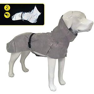 Croci Hiking regenjas voor honden, waterdicht, reflecterend, hoge zichtbaarheid, maat 90 cm - 384 g