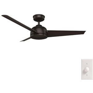 Hunter Fan 50943 Trimaran 132 cm plafondventilator, brons, voor binnen en buiten, met wandbediening