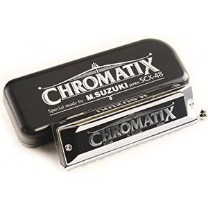 Suzuki Chromatische mondharmonica standaardmodel SCX-48 (12 gaten)