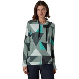 TOS T-shirt multicolore Triangle Cosy, Mélange de vert glacé, XS