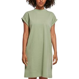 Build Your Brand Dames jurk halsdoek stretch in verschillende kleuren maten XS tot 5XL, Salvia