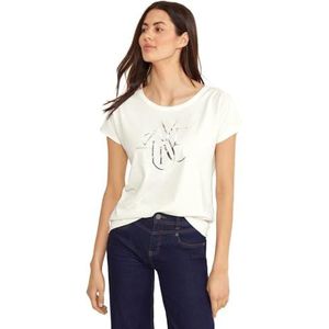 T-shirt avec inscription, Blanc cassé., 42