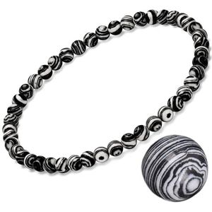 EUMENIDES Natuurstenen armband voor dames, toermalijn, tijgeroog, obsidiaan, agaat kristallen stenen armband, A-kwaliteit, 18 cm, 4/6 mm, Steen