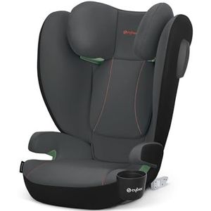 Cybex Silver Solution B4 i-Fix autostoel met bekerhouder voor kinderen van ca. 3 tot 12 jaar ongeveer (100-150 cm/15-50 kg), voor auto's met en zonder ISOFIX, Steel Grey