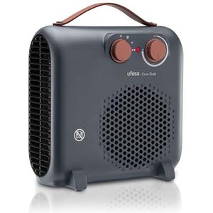 Ufesa Crux Dubbele verwarming 2000 W, 3 standen, regelbare thermostaat, plat en verticaal gebruik, ventilatiefunctie, grijs