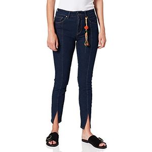 Mavi Tess Slit Jeans voor dames, Blauw (Dark Rinse Deco Denim 26399)