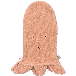 LÄSSIG Washandje voor kinderen, badstof washandje van katoen/Play Wash Glove GOTS Octopus