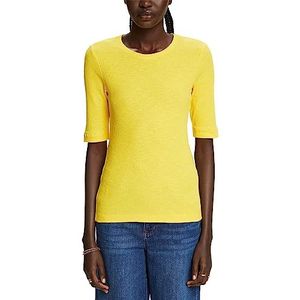 ESPRIT 083ee1k318 T-shirt dames, Geel.