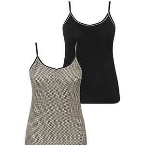 Ulla Popken Maillot de corps pour femme, Noir, 52-54