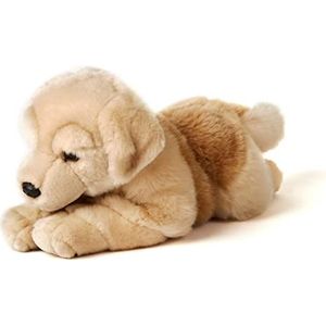 Uni-Toys - Golden Retriever, liggend - 31 cm (lengte) - pluche hond - knuffeldier