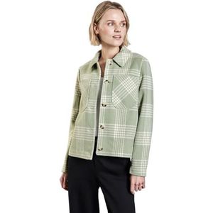 Street One A212359 geruit damesjack, Licht mintgroen