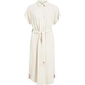 Object Objsanne Adil Shirt Dress Noos Robe midi pour femme, Sandshell, 40