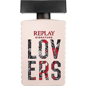 REPLAY - Signature Lovers for Woman Eau de Toilette – bloemengeur, zacht, sensueel, charmant, intens, elegant, sexy, beslist, 100 ml fles