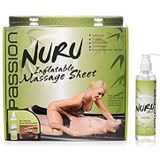 Xr Brands - Wet Games Bed - Incl. Nuru Bodyglide (237ml) - Zwart - Opblaasbaar