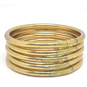 Authentieke damesarmband goudbrood, gouden armband voor dames, verpakking 5, boeddhistische goudbrood, armbanden voor dames, geluksamuletten en bescherming, goudbroodarmband, cadeau voor dames,