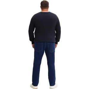 TOM TAILOR Heren Plusize Slim Fit Jeans, 10114 – Clean Dark Stone Blue Denim, 40 W/34 L, 10114 - Clean Dark Stone Blue Denim