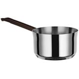 Alessi Edo steelpan met lange handgreep, van staal, 16 cm, bruin