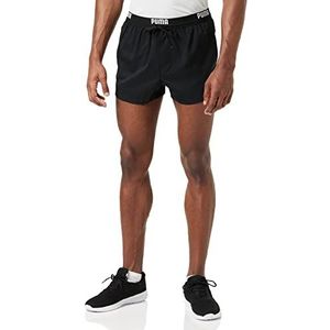 PUMA heren zwembroek Puma logo men's short length swimming shorts, Zwart, S