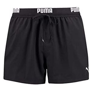 PUMA heren zwembroek Puma logo men's short length swimming shorts, Zwart, S