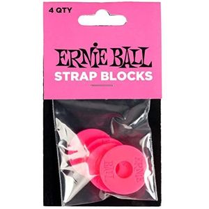 Ernie Ball Strap Blocks 4 stuks, roze