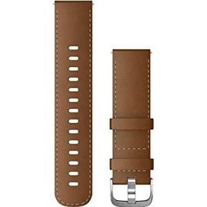 Garmin Quick Release-horlogeband 22 mm – bruin leer met zilverkleurige-gesp