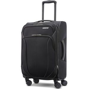 American Tourister 4 Kix 2.0 Zachte uitbreidbare koffer met zwenkwielen, zwart., Kix 2.0 Set van 4 uittrekbare zachte koffers met zwenkwielen