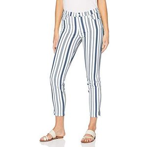 BRAX Shakira skinny jeans voor dames, S Summer Stripes, Blauw (Clean Sky 25)