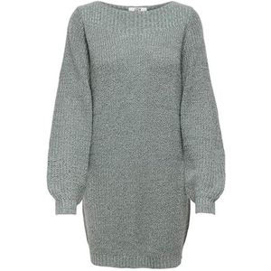 JdY Jdy Whitney Megan L/S Boat Dress Knt Noos Damesjurk, Afgrond/Details: w Black Ply